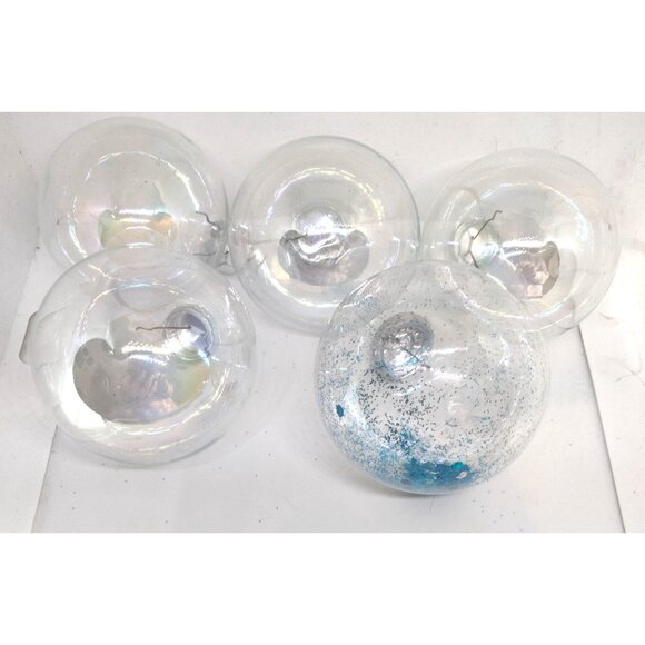 Clear Fillable Ornaments Christmas Holiday Crafts Plastic DIY Lot 6 - Picture 2 of 11